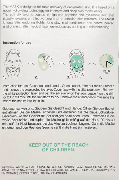 Dermaroller 玻尿酸補水保濕修護急救面膜（10片 × 4盒）